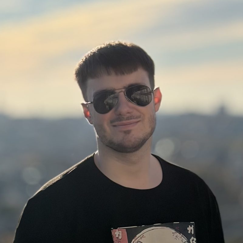 Nikita Cugunovs, Technical Project and Delivery Manager, outdoor portrait in sunglasses